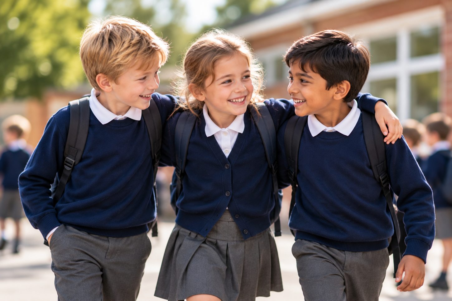 Children enjoying their school day